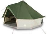 Vidaxl Tenda Familiare Tipi 6 Persone Verde Impermeabile