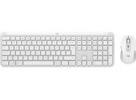 Logitech Logitech 920-012491 Tastiera Mouse Incluso Ufficio Rf Wireless + Bluetooth Qwerty Usa Internazionale Bianco