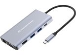 Conceptronic DONN20G Conceptronic 10-1 Dock USB-C->HDMI, 2Xusb-A, Gbe, + 25Cm Gr