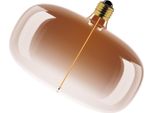 Osram Vintage 1906 Big Elipse è Una Lampada Led Dimmerabile Con Filamento A Forma Di Ellisse. Offre 4 W Per 120 Lm, Attacco E27, Vetro Tea Brown, Diametro 215 Mm, Resa Cromatica Cri 80, 1800 K.
