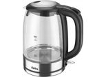 Bollitore Amica Kd 2050G Nero Vetro Trasparente Plastica 2200 W 1,7 L