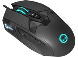 Lorgar Stricter 579, Mouse Da Gioco Con Display, 9 Progr. Di Stampa, Sensore Pixart PMW3336, Risoluzione 12.000 Dpi, Retroilluminazione Rgb