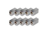 Digitus DN-93901-10 Digitus RJ45 Accoppiatore Modulare Cat.5E, Schermato, Set Da 10
