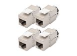 Digitus DN-93617-4 Digitus Cat 6A Keystone Modul Geschirmt Mit Kabelmanager 4St