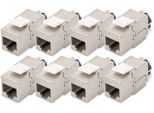 Digitus DN-93617-8 Digitus Cat 6A Keystone Modul Geschirmt Mit Kabelmanager 8St