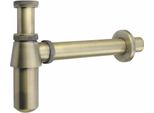 Sifone Per Lavabo Retro 5/4", Scarico 32 Mm, Bronzo Scuro"