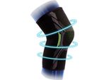 Merco KN02 Benda Per Ginocchio Nero-Rosso Abbigliamento Taglia S