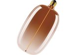 Osram Vintage 1906 Big Elipse Oval è Una Lampada Led Dimmerabile Con Filamento A Forma Di Ellisse. Offre 4,8 W Per 200 Lm, Attacco E27, Vetro Tea Brown, Diametro 145 Mm, Cri 80, 1800 K.