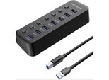 Premiumcord Hub Usb 3.2 Superspeed A 7 Porte Con Switch Di Porte