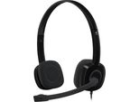Logitech H151 Cuffia Stereo Con Microfono A Cancellazione Di Rumore - Cuffia - On-Ear - Con Cavo - Nero (981-000587)