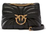 Pinko Pelle Borsa A Tracolla Borsa A Tracolla Love Puff Mini Cl Sheep Nappa Quilt Black - Antique Gold Nero