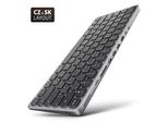 Axagon HMC-KB-CS, Hub Usb 5Gbps Con Tastiera Cz/Sk, Hdmi 4K/60Hz, 3X USB-A, Sd/Msd, Audio, Pd 100W