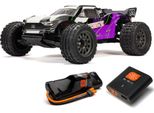 Arrma 1:10 Vorteks Mega 550 2WD Stadium Truck Rtr Con Batteria E Caricatore - Viola