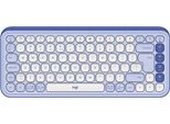 Logitech Pop Icon Keys - Tastiera - Senza Fili - Bluetooth Le - Qwerty - Internazionale Usa - Lilla, Bianco Sporco (92
