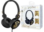 Cuffie Per Bambini Otl Technologies HP1130 Hogwarts Nero E Oro, Limite 85Db, 3-7 Anni