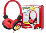 Cuffie Per Bambini Otl Technologies PokéMon Pikachu PK1122 Rosse Cablate 85Db 3-7 Anni