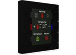 Mdt Smart 86 Pulsante Knx, Display A Colori, Sensore Di Temperatura, Plastica, Nero Opaco (BE-TAS86T06.02)