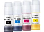 Cartucce Originali Canon PFI-050 - Confezione Multipla Da 4 Pezzi