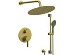 Miscelatore Da Incasso Per Doccia Cubemix, 2 Uscite, Oro Opaco