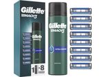 Gillette Mach3 8 Pezzi + Gel Da Barba Extra Comfort 200 Ml