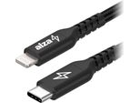 Alzapower Alucore Da USB-C A Lightning Mfi 2M čErný