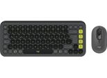 Logitech Pop Icon Combo - Set Tastiera E Mouse - Senza Fili - Bluetooth Le - Qwertz - Tedesco - Grafite, Verde (920-013106)