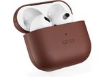 Custodia In Pelle Epico Per Airpods 4/4 (Anc) - Marrone