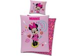 Carbotex Biancheria Da Letto In Cotone 140X200 Mini Mouse Rosa C24