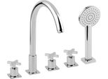 Trax Miscelatore Per Vasca A 5 Fori, Cromo