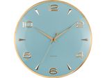 Karlsson KA6017BL, Orologio Digitale Da Parete, Rotondo, Blu, Ferro, Batteria