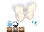 Luce Notturna Con Rilevatore Di Movimento Ricaricabile, Luce Per Armadio 3 Modalità Dimmerabile, Luce A Parete Corridoio Scale Camera Da Letto Soggiorno Camera Dei Bambini Garage