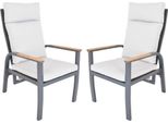 Poltrone Annecy Duo, Alluminio (2 Pezzi) Rojaplast 1318