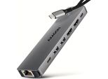 Axagon Axagon HMC-7HX2 Hub USB-C 5Gbps Dual 4K Display 7In1