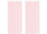 Vidaxl Tende In Voile Con Passanti 2 Pz. Rosa Chiaro 140X260 Cm