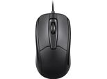 Perixx PERIMICE-209 P Black Mouse Corded Optical Black 3 Buttons 1000 Dpi