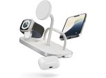 Zens Zens ZEDC29W/00 Caricabatterie Per Dispositivi Mobili Cuffie, Smartphone, Smartwatch Argento, Bianco Ca, Usb Ricarica Wireless Ricarica Rapida Interna