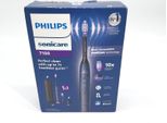 Spazzolino Elettrico Philips Sonicare 7100, Spazzolino Sonico Con App, 4 Modalità Di Spazzolamento E 3 Livelli Di Intensità, Controllo Della Pressione, Easystart, Smartimer E Brushpacer, Blu Navy, Modello HX7423/01