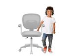 Mark Adler Junior 3.0 | Sedia Da Scrivania Per Bambini Sedia Girevole Ergonomica Per Bambini | Poggiapiedi | Profondità Di Seduta Regolabile | Grigio