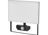 Emos - Proiettore Led Tambo Con Rilevatore Di Movimento - Proiettore Sottile In Alluminio - Impermeabile - Bianco Neutro - 5000 Lm - 50 W - Per Uso Esterno - Nero, ZS2942