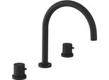 Miscelatore Per Lavabo A 3 Fori Ultrasan, Nero Opaco