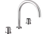 Miscelatore Per Lavabo A 3 Fori Ultrasan, Cromo