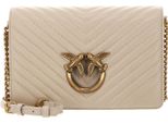 Pinko Pelle Borsa A Tracolla Borsa A Tracolla Love Click Classic Sheep Nappa Chevron Beige - Grigio - Antique Gold