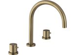 Miscelatore Per Lavabo 3 Fori Ultrasan, Oro Opaco