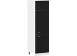 Vidaxl Armadio A Muro Lyon Look Rovere Nero 60 X 31 X 207 Cm