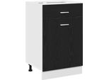 Syfax™ Armadio Pensile Rovere Nero 50 X 46 X 81,5 Cm Legno Multistrato