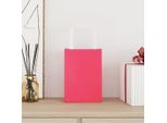 Vidaxl Sacchetti Di Carta 250 Pezzi Con Manici Rosa 15X8X21 Cm
