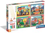 Puzzle Cle 4W1 Superkolor Occupato Al Lavoro 21741