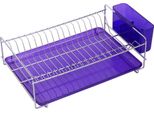 Sauvic Scolapiatti Piatto In Acciaio Inox Viola Viola Taglia Unica