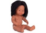 Miniland Bambola Latino-Americana Con Sindrome Di Down 38 Cm Nera Taglia Unica