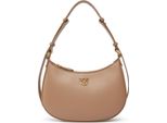 Pinko Borsa A Tracolla Half-Moon Mini Bag Ginger Biscuit - Antique Gold Grigio Talpa